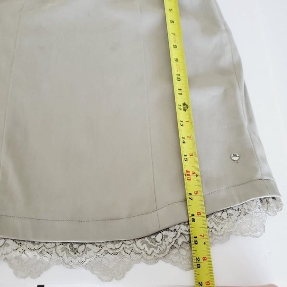 Sportalm  Switzerland Skirt Lace Trim Lyocell Athletic Soft Taupe 6 - Picture 12 of 12
